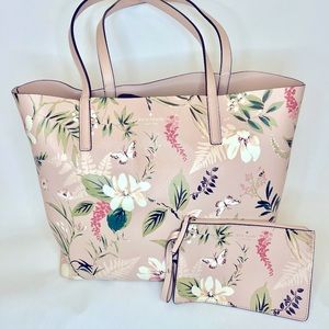 Kate Spade Leather Reversible Tote and Pouch